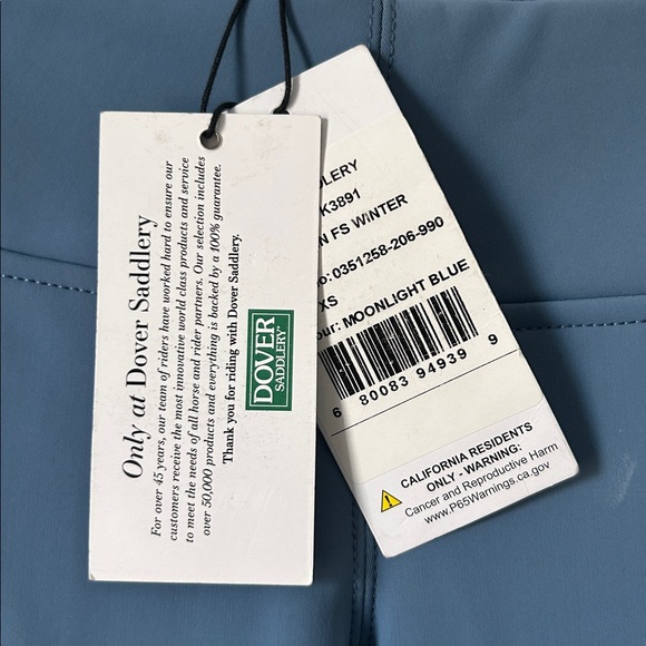 Dover Saddlery Horse Riding Pants, XS Women’s, Fleece Lined Riding Pants, NWT - Picture 3 of 4